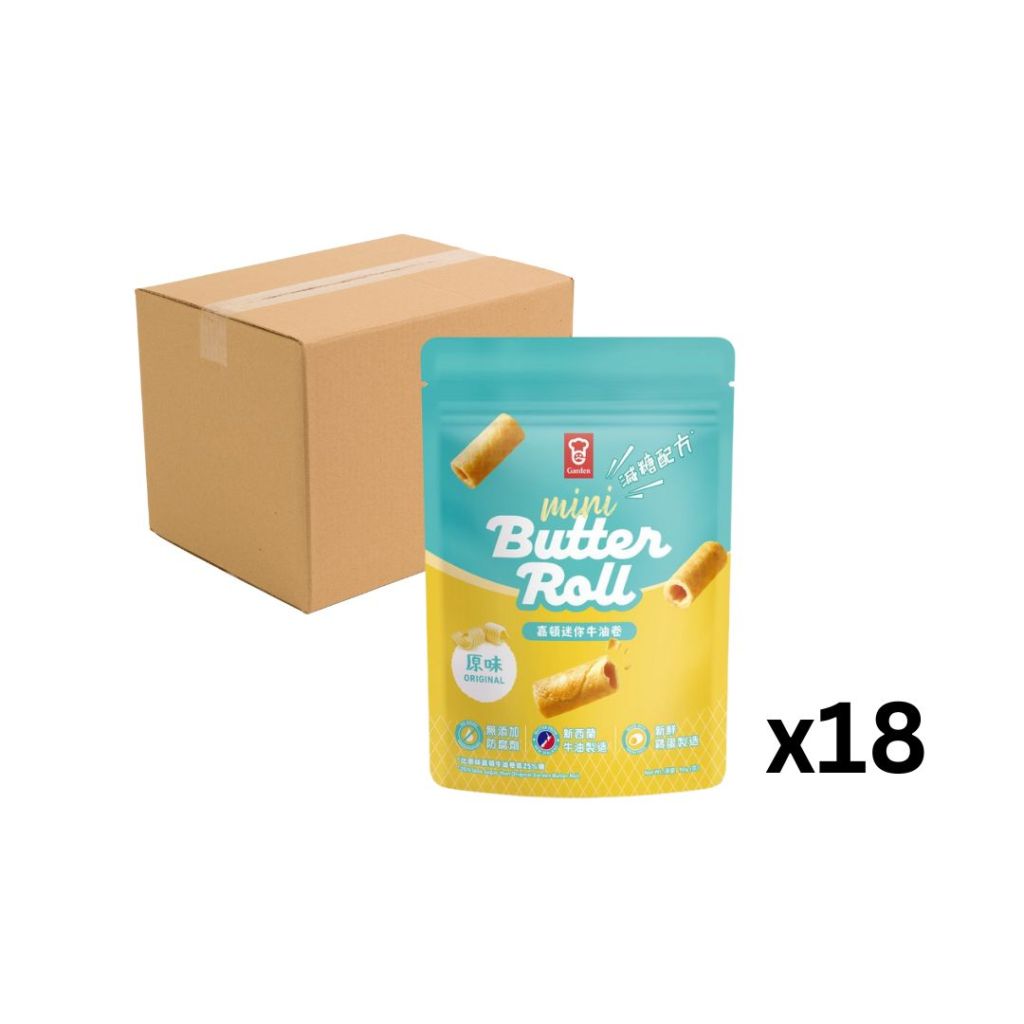 嘉頓迷你牛油卷90g - 原箱18包