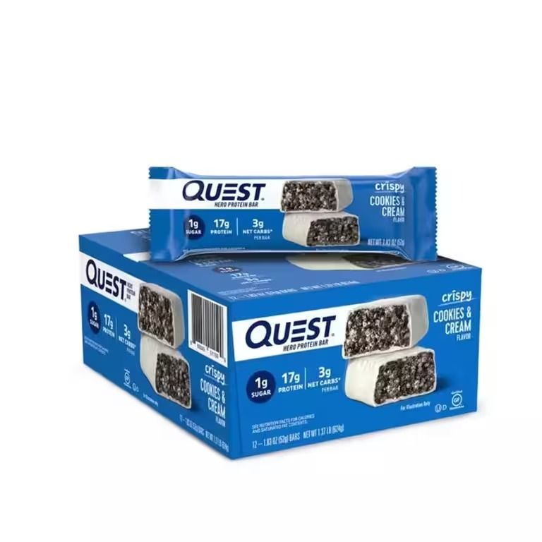 Quest Hero 蛋白棒 - 曲奇忌廉味 60g x 12pcs