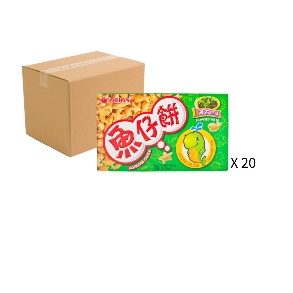 東洋魚仔餅 紫菜味 33g - 原箱20盒