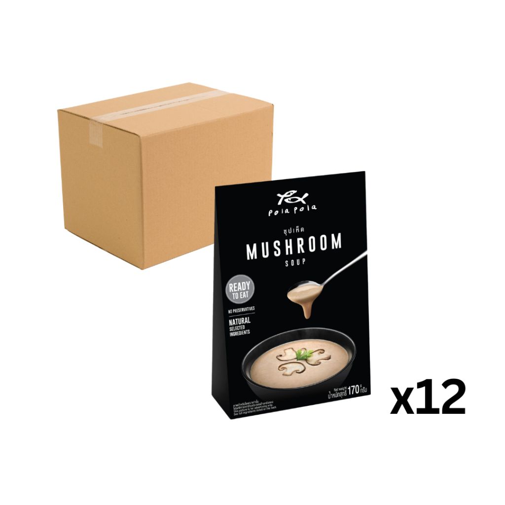 Pola Pola 蘑菇湯 170g (1箱 12包)