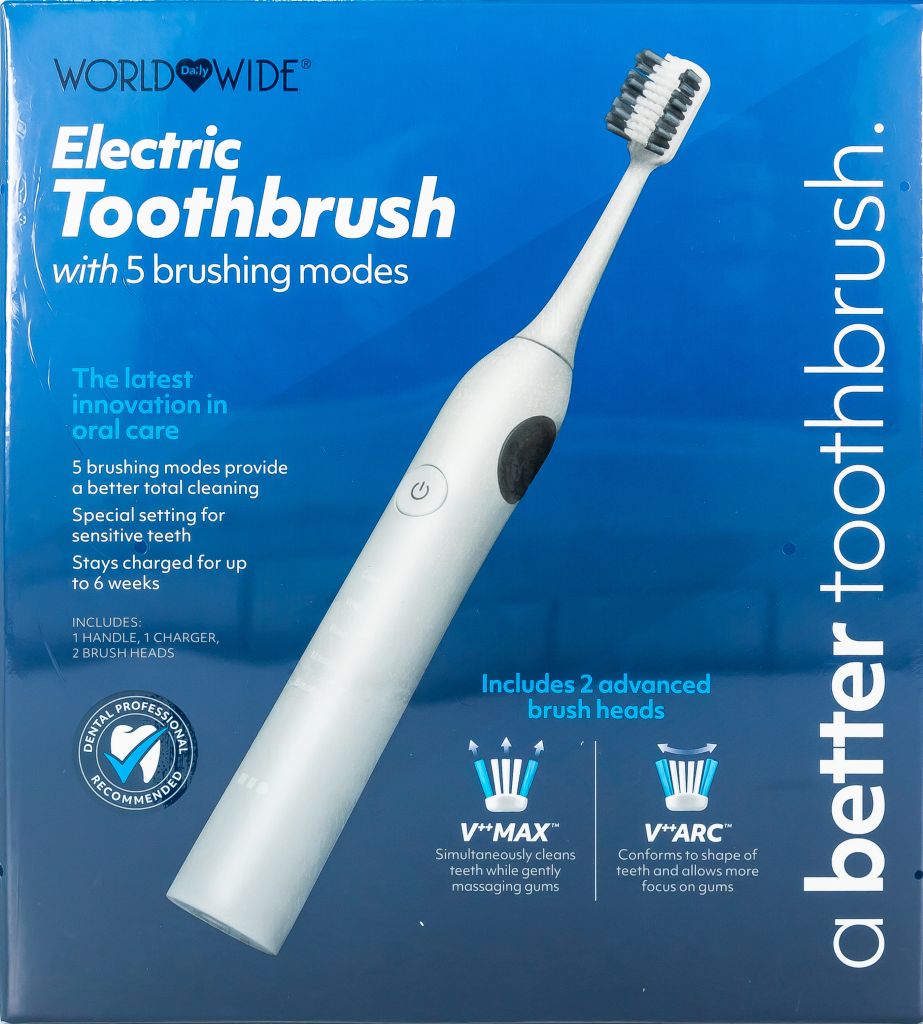 國際美活 新創V型刷頭電動牙刷 (白色)